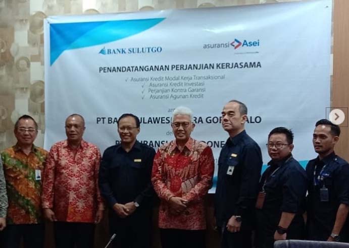 Penandatanganan Perjanjian Kerjasama antara  Asei dengan Bank Sulut Go