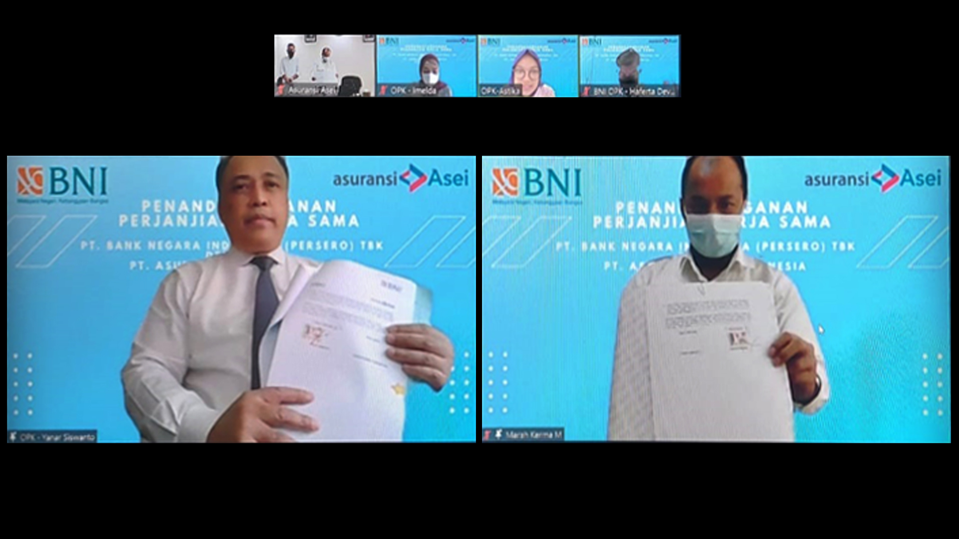 Penandatanganan Kerjasama Asuransi Asei dengan Bank BNI