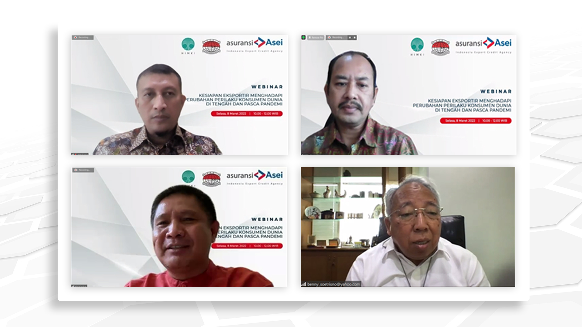 WEBINAR : Kesiapan Eksportir Menghadapi Perubahan Perilaku Konsumen Dunia di Tengah dan Pasca Pandemi