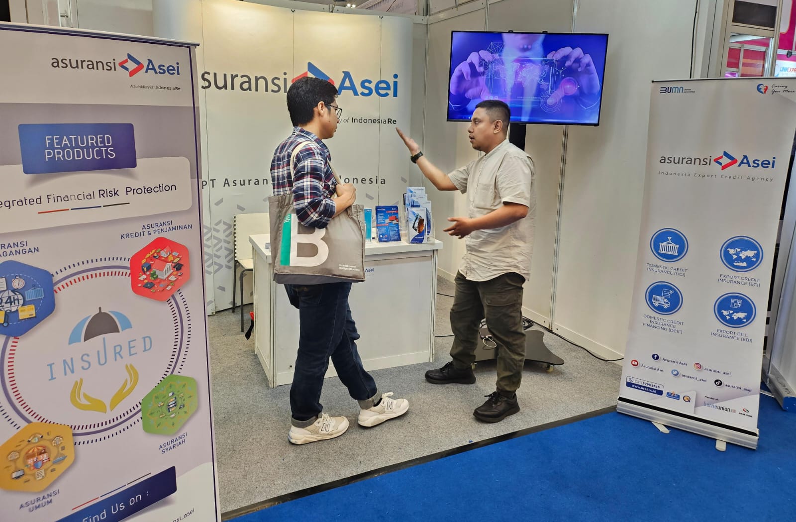Asuransi Asei Membangun Jejaring Bisnis pada Trade Expo Indonesia 2023