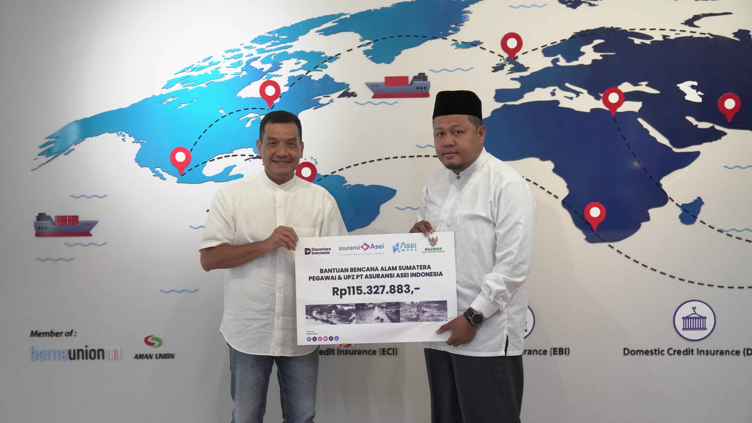 ASEI Salurkan Donasi Kemanusiaan untuk Korban Bencana Alam di Sumatera Melalui BAZNAS RI