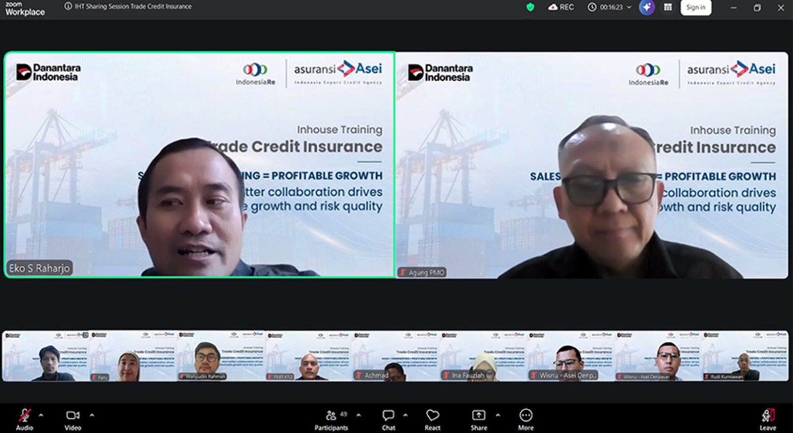 Inhouse Training Trade Credit Insurance; “Sales + Underwriting = Profitable Growth”