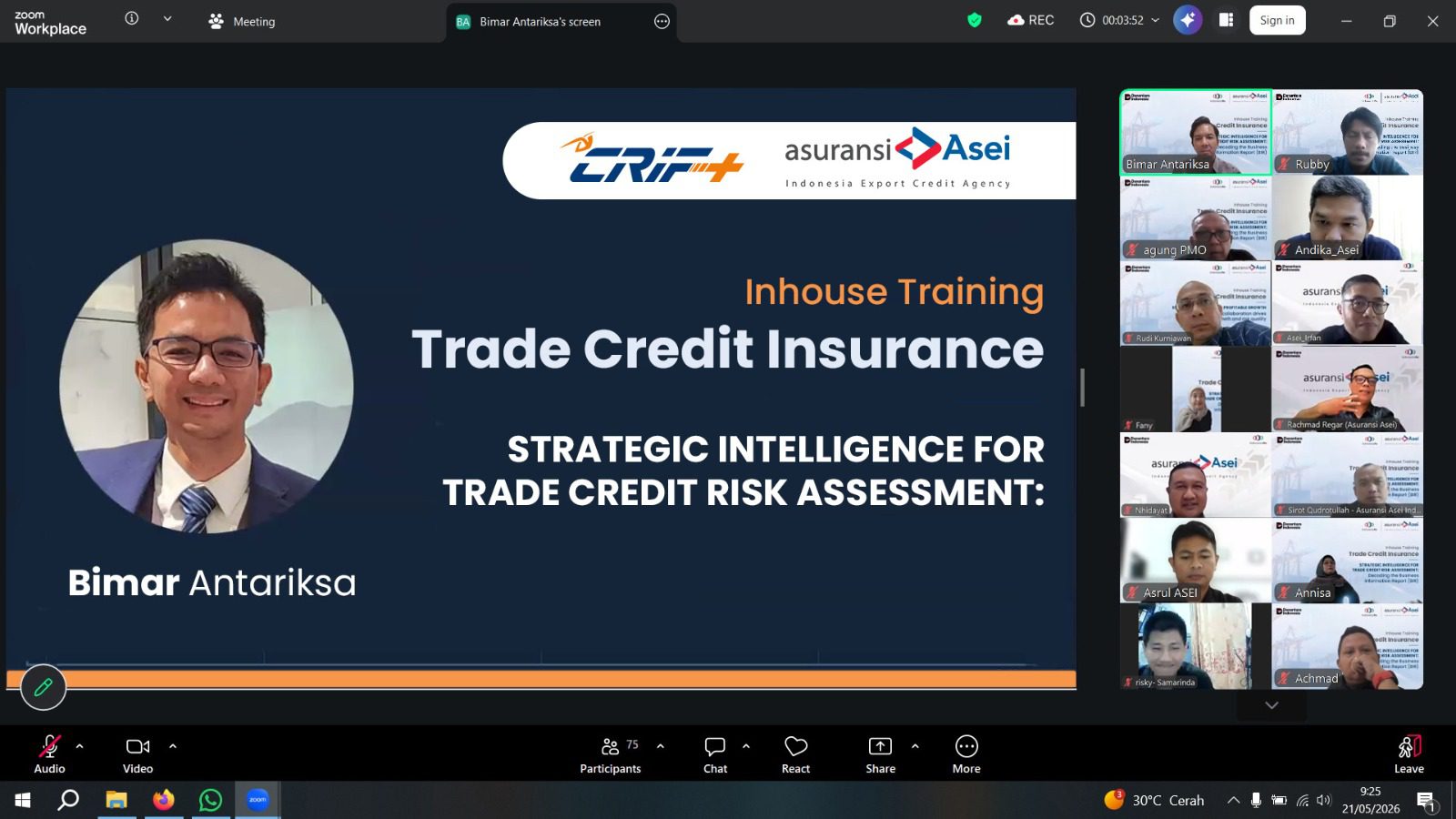 Inhouse Training Trade Credit Insurance
