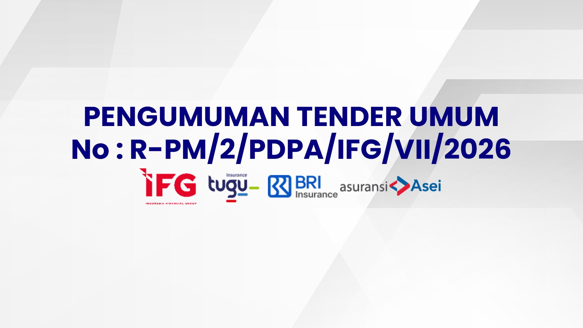 Pengumuman Tender Umum